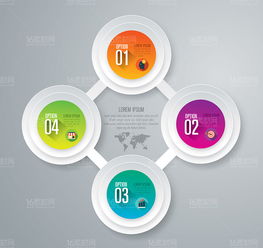 精美彩色信息圖表設計矢量素材 點亮互聯網信息咨詢的視覺表達